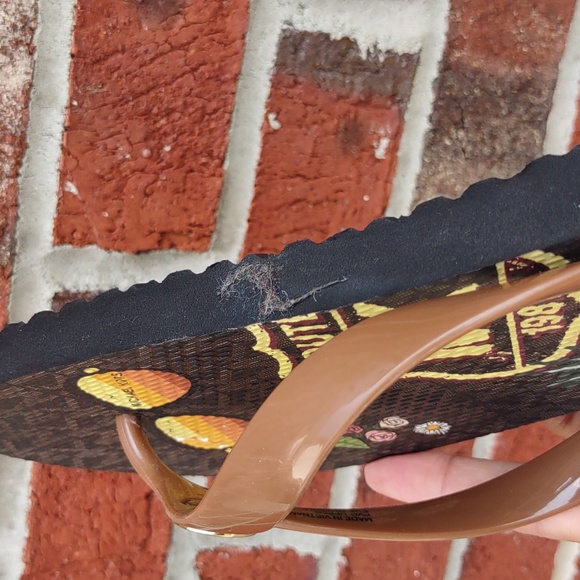 Michael Kors Size 11 Route MK Thong Flip Flops - Picture 10 of 13